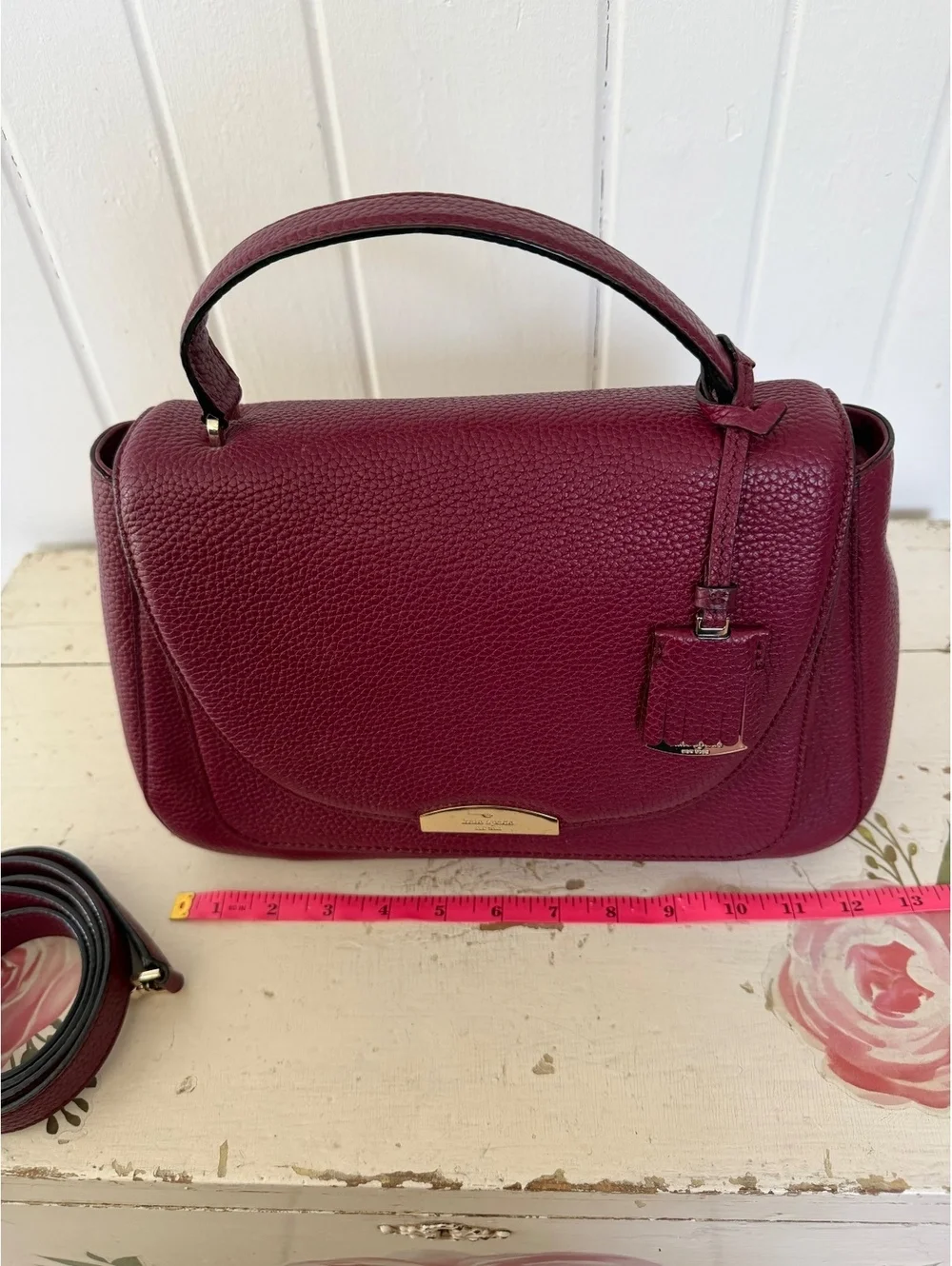 Kate Spade Burgundy Leather Handbag